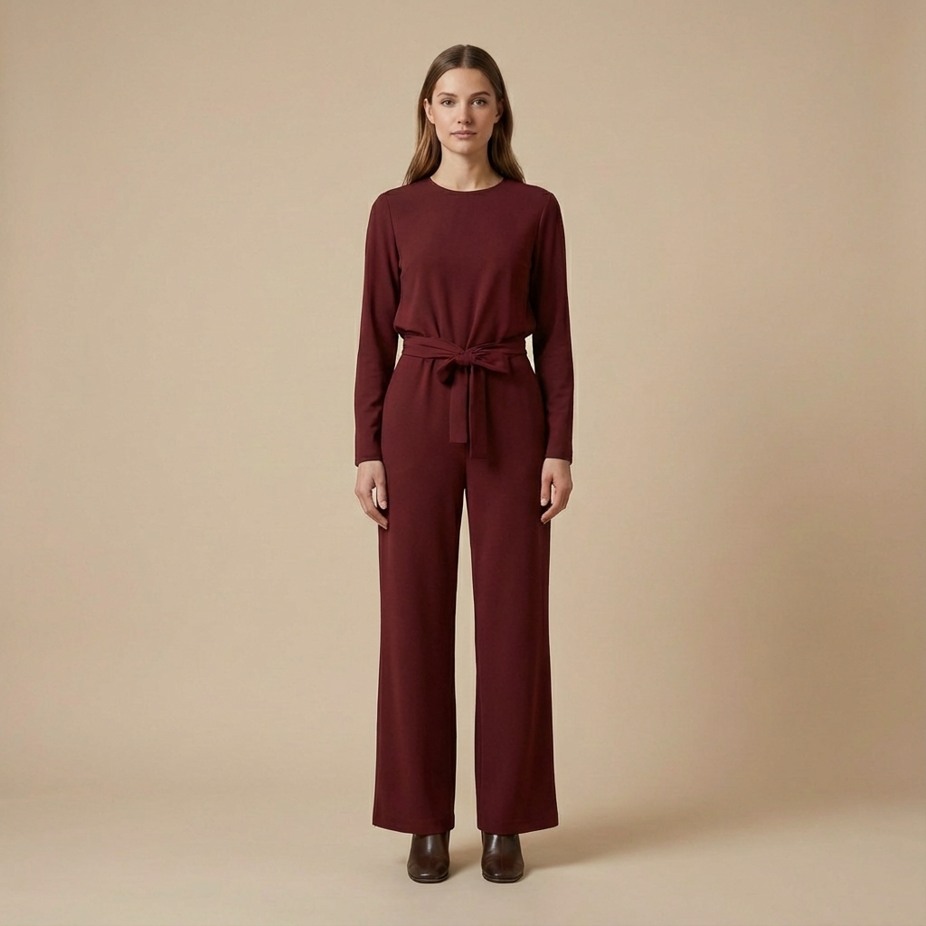 Damski Casualowy Kombinezon | Szerokie Nogawki