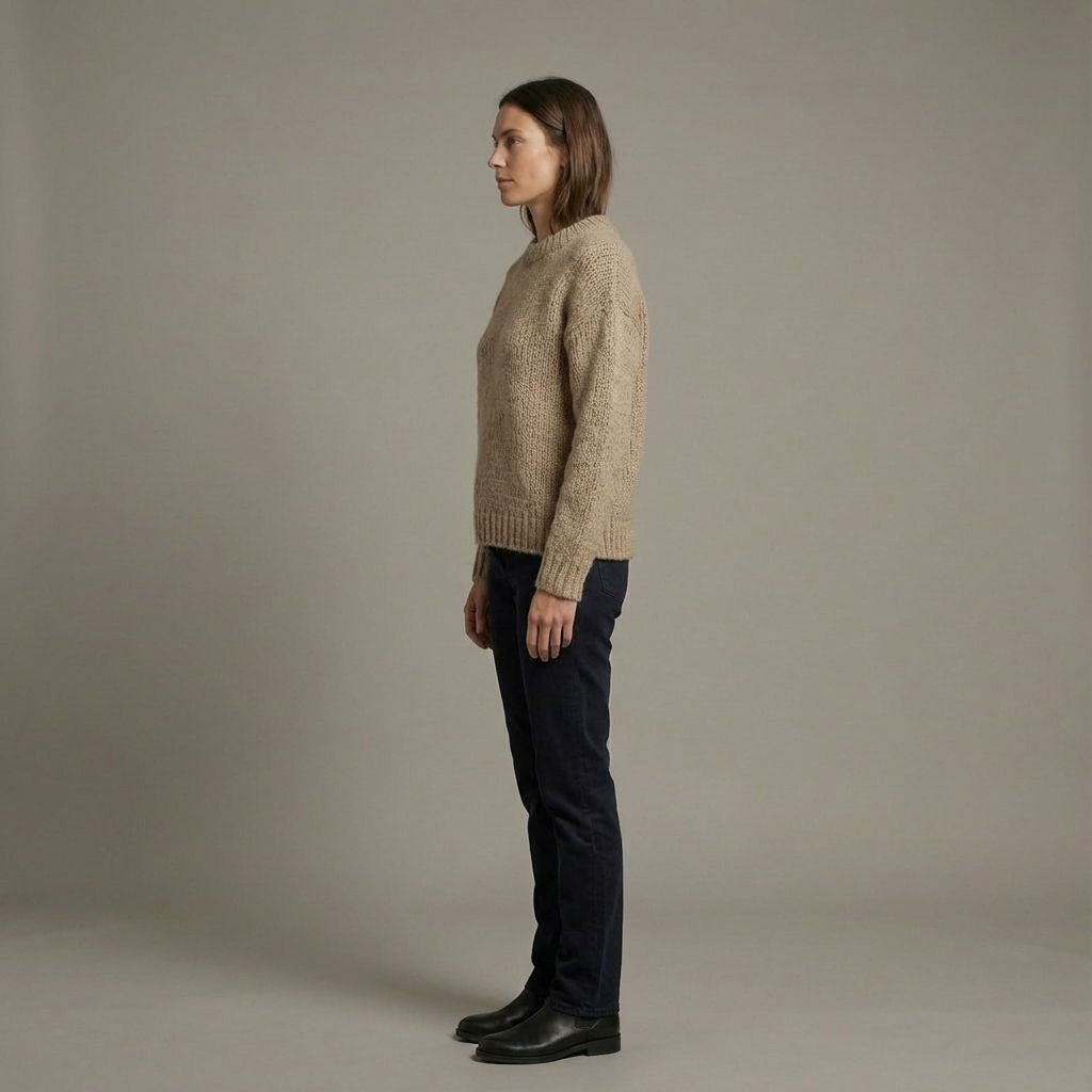 Damski Długi Sweter | Dzianinowy