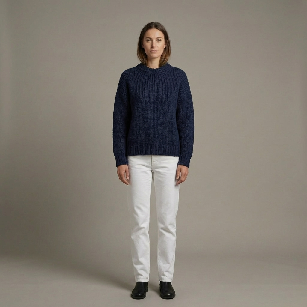 Damski Długi Sweter | Dzianinowy