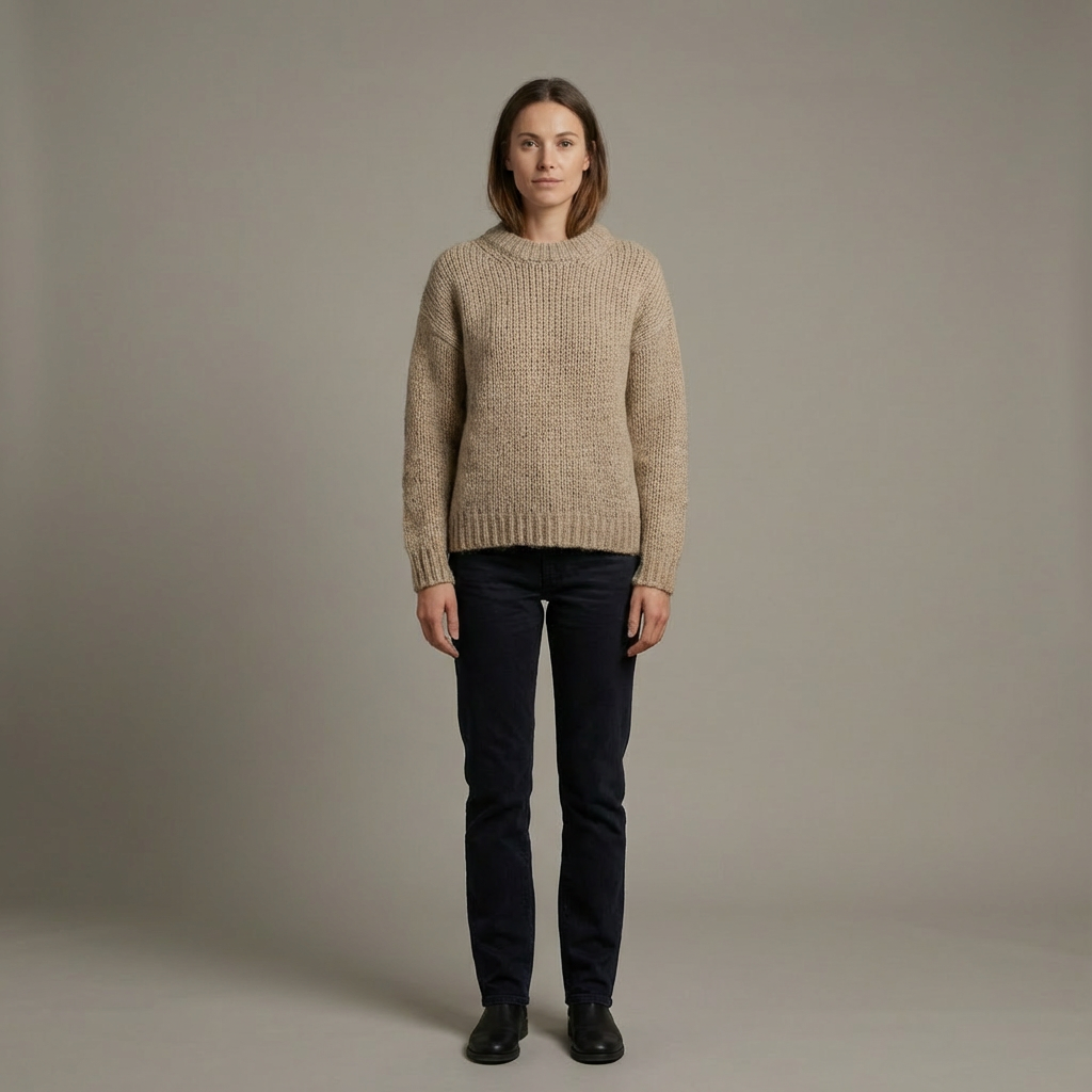 Damski Długi Sweter | Dzianinowy