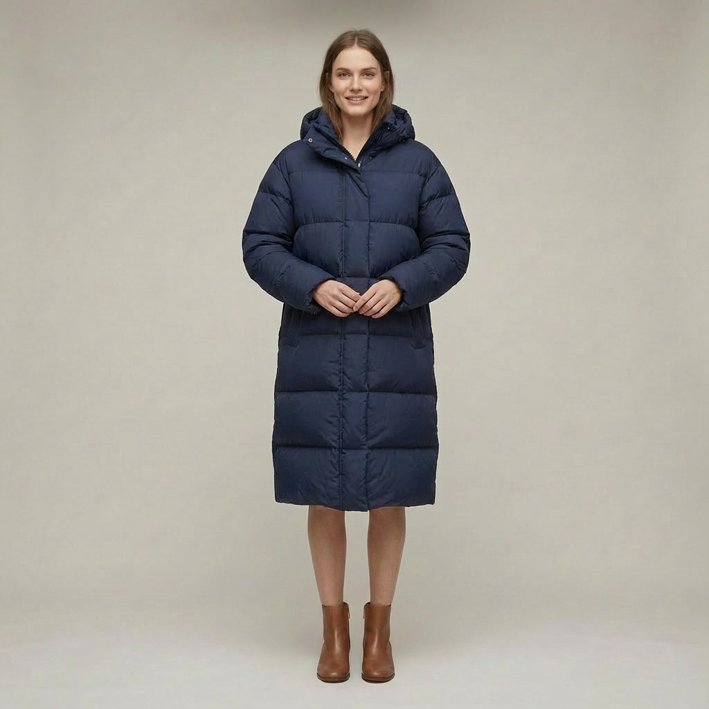 Damska Zimowa Kurtka Puchowa | Długa