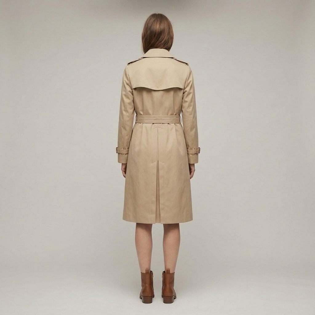 Damski Długi Płaszcz Trench | Zimowy