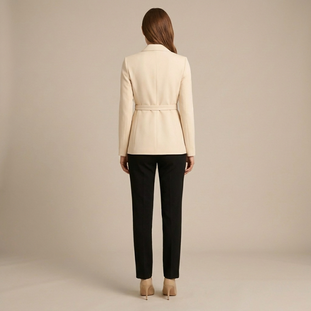 Damska Sukienka Zakietowa Z Długim Rękawem | Mini