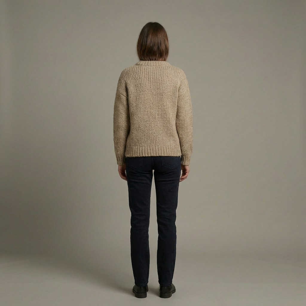 Damski Długi Sweter | Dzianinowy