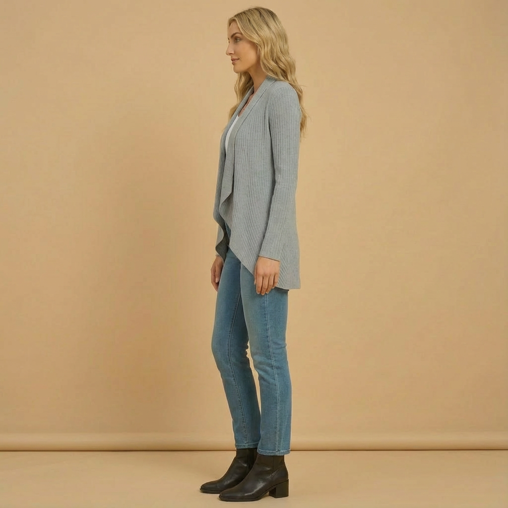 Damski Zimowy Kardigan | Szydełkowy