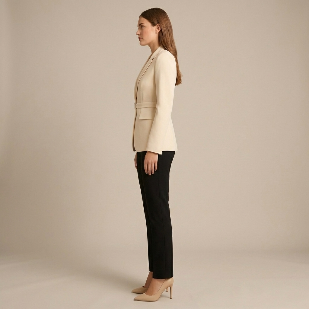 Damska Sukienka Zakietowa Z Długim Rękawem | Mini