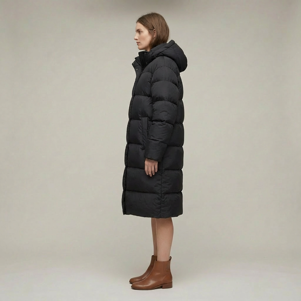Damska Zimowa Kurtka Puchowa | Długa