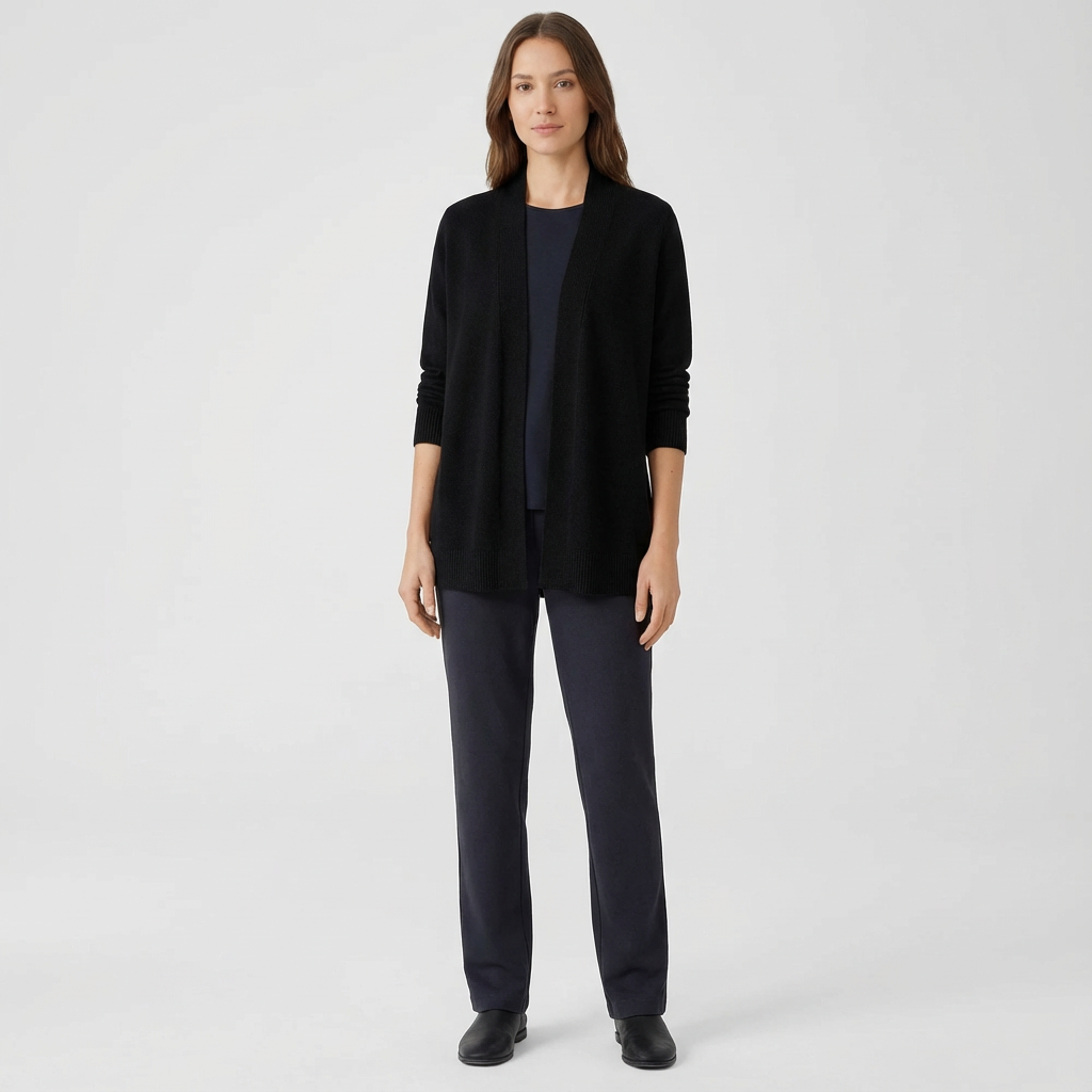 Damski Kardigan Dzianinowy | Długi