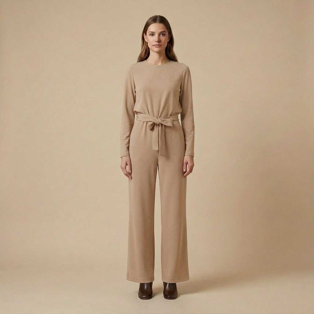 Damski Casualowy Kombinezon | Szerokie Nogawki