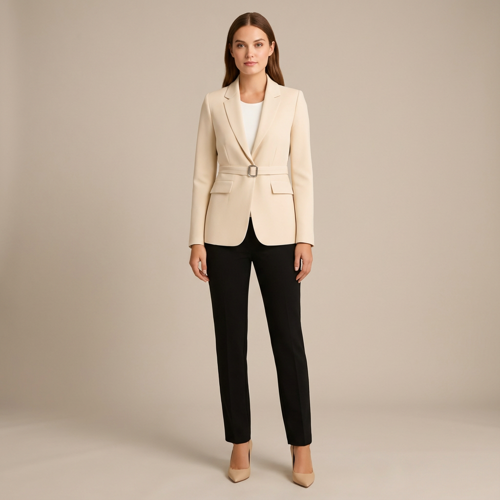 Damska Sukienka Zakietowa Z Długim Rękawem | Mini